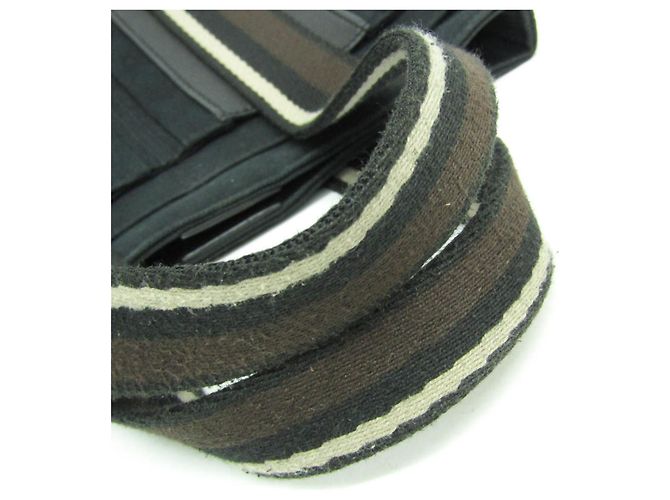 Hermès Troca Horizontal PM Handtasche Schwarz Dunkelbraun - Ansicht 10