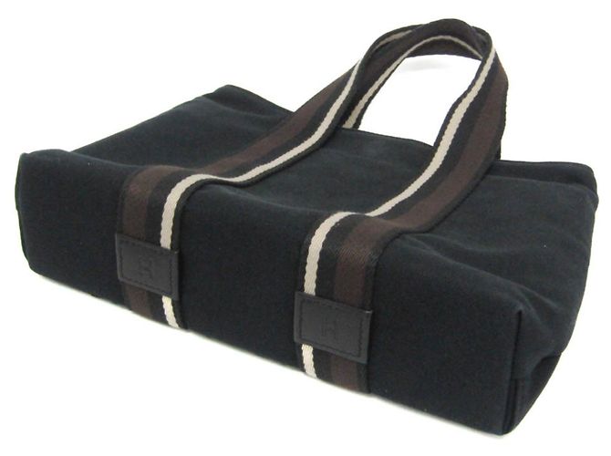 Hermès Troca Horizontal PM Handtasche Schwarz Dunkelbraun - Ansicht 2
