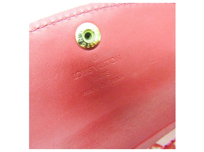 Louis Vuitton Monogram Vernis Enveloppe Plat Key Case Red - view 14