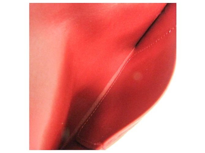Louis Vuitton Monogram Vernis Enveloppe Plat Key Case Red - view 4