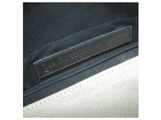 Borsa Balenciaga Cabas S blu navy Nero Bianco sporco - vista 16