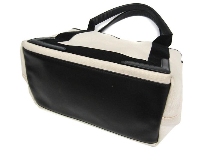 Borsa Balenciaga Cabas S blu navy Nero Bianco sporco - vista 2
