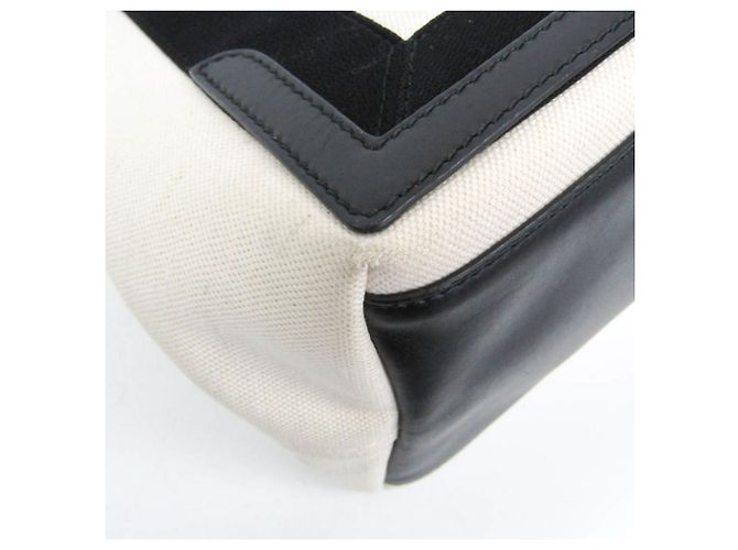 Borsa Balenciaga Cabas S blu navy Nero Bianco sporco - vista 5