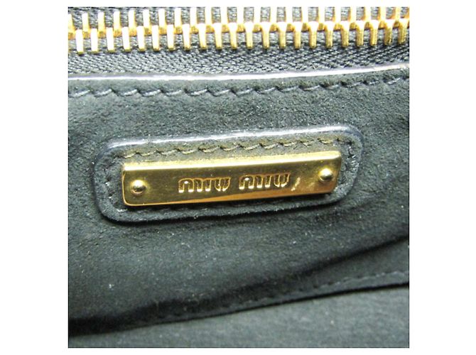 Borsa in pelle Miu Miu Madras 5BG143 Beige - vista 13