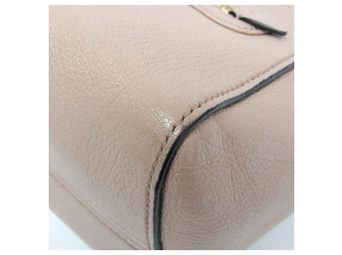 Borsa in pelle Miu Miu Madras 5BG143 Beige - vista 4
