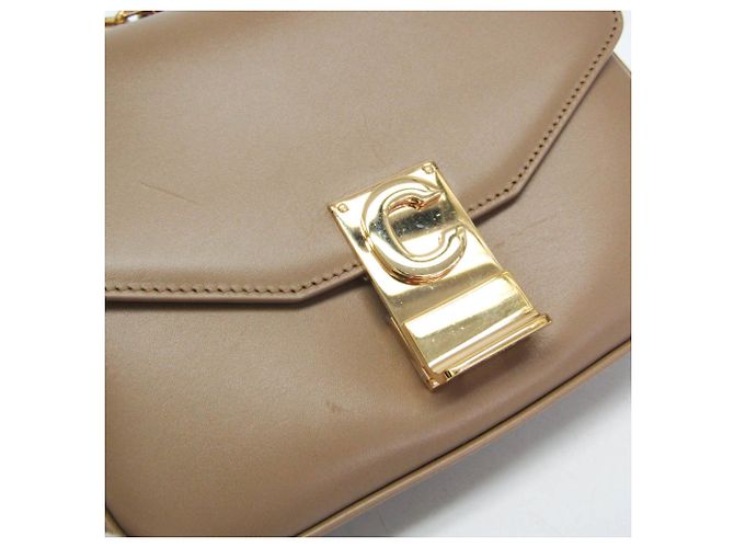 Céline Borsa a Spalla Celine C Small Chain 188403 Beige - vista 8