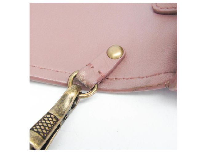 Mini borsa a spalla con catena Intrecciato Bottega Veneta Rosa - vista 11