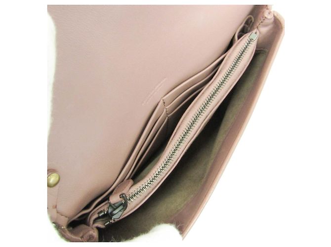 Mini borsa a spalla con catena Intrecciato Bottega Veneta Rosa - vista 3