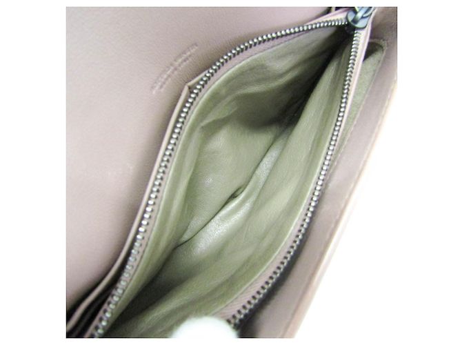 Mini borsa a spalla con catena Intrecciato Bottega Veneta Rosa - vista 4