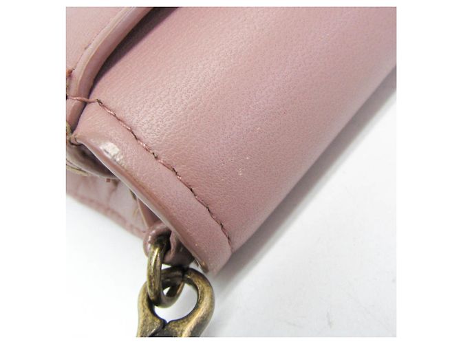 Mini borsa a spalla con catena Intrecciato Bottega Veneta Rosa - vista 9
