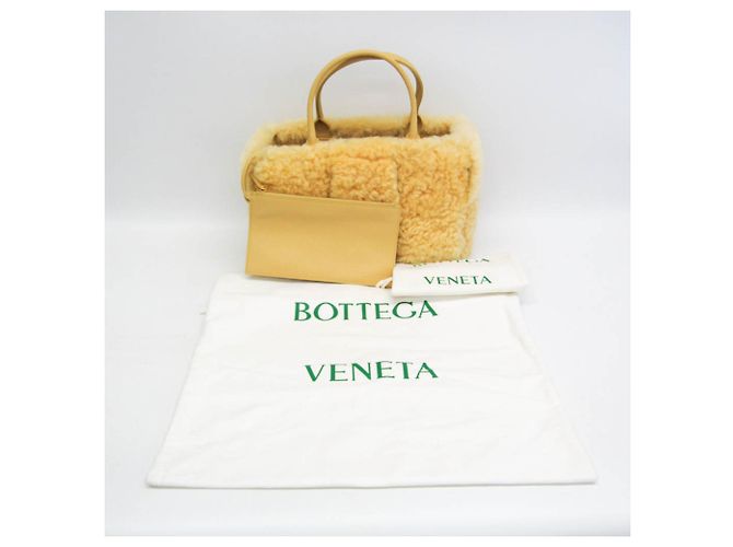 Borsa Tote Arco Intrecciato di Bottega Veneta Giallo - vista 2