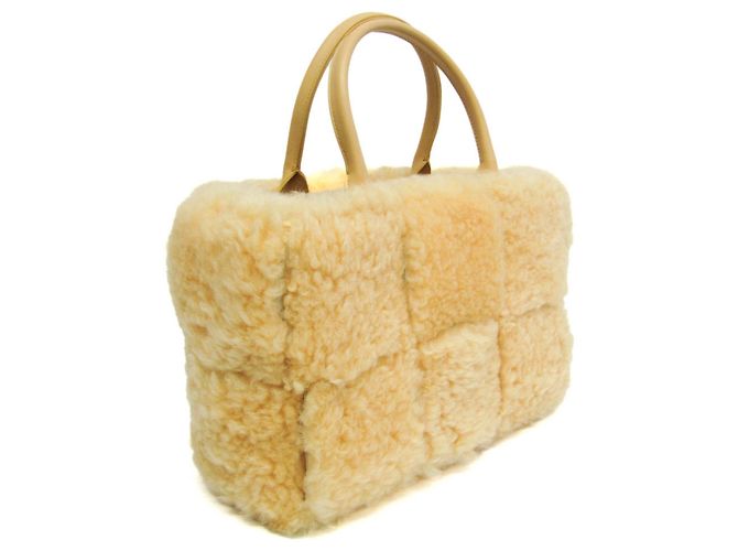 Borsa Tote Arco Intrecciato di Bottega Veneta Giallo - vista 6