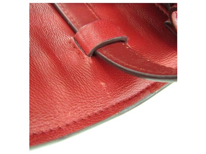 Céline Borsa a spalla in pelle Celine Classic Box per donne Rosso - vista 14