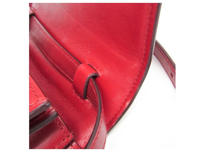 Céline Borsa a spalla in pelle Celine Classic Box per donne Rosso - vista 15