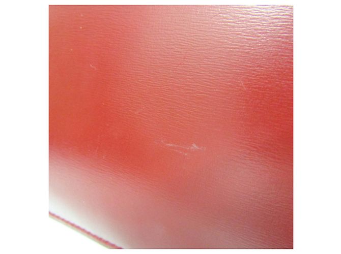 Céline Borsa a spalla in pelle Celine Classic Box per donne Rosso - vista 7
