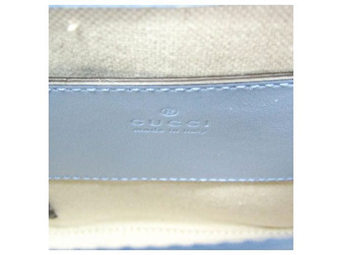 Zaino in pelle Gucci Bamboo, borsa a mano, borsa a spalla Blu - Ansicht 12