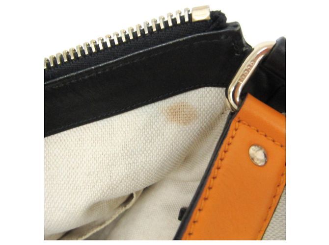 Borsa a Spalla Gucci GG Canvas Nero Beige - vista 12