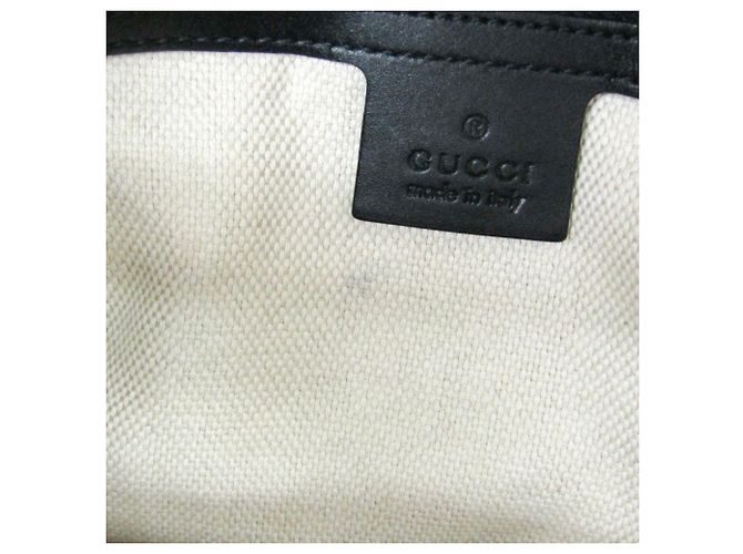 Borsa a Spalla Gucci GG Canvas Nero Beige - vista 13