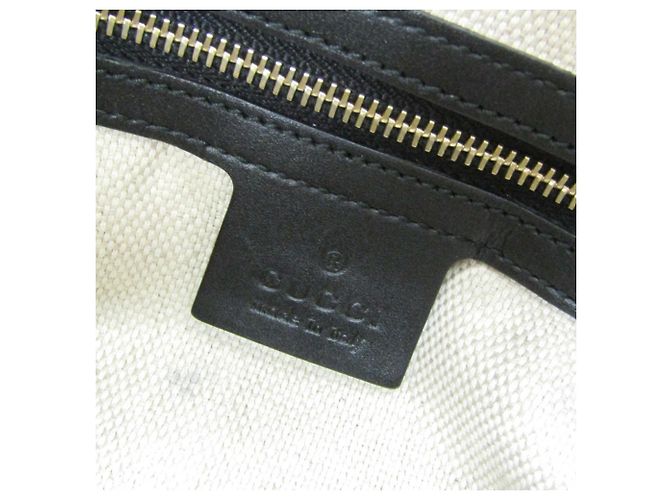 Borsa a Spalla Gucci GG Canvas Nero Beige - vista 14
