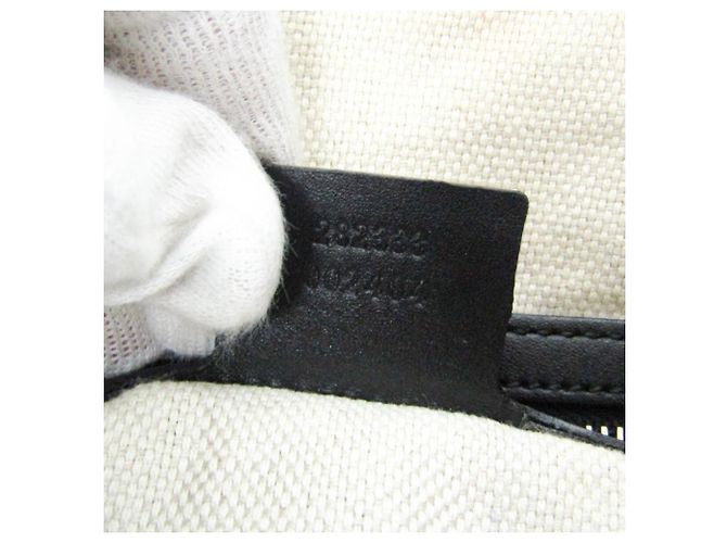 Borsa a Spalla Gucci GG Canvas Nero Beige - vista 15