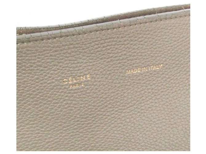 Céline Borsa tote piccola in pelle Phantom Celine Beige - vista 15