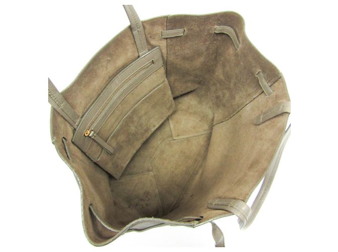 Céline Borsa tote piccola in pelle Phantom Celine Beige - vista 3