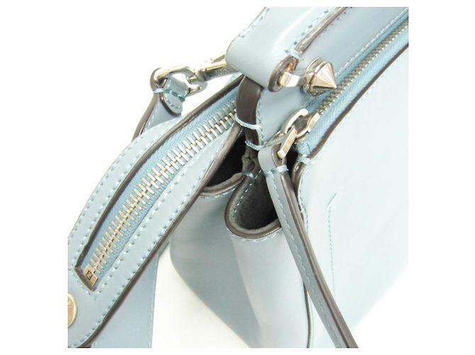 Borsa in pelle da donna Fendi Dotcom 8BN293 Blu chiaro - vista 12