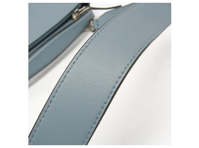 Borsa in pelle da donna Fendi Dotcom 8BN293 Blu chiaro - vista 14