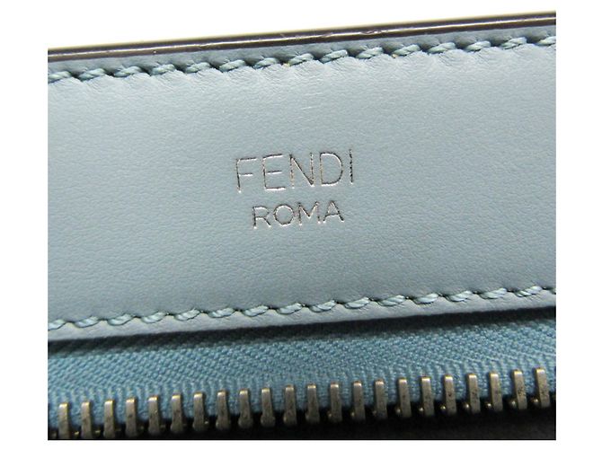 Borsa in pelle da donna Fendi Dotcom 8BN293 Blu chiaro - vista 15