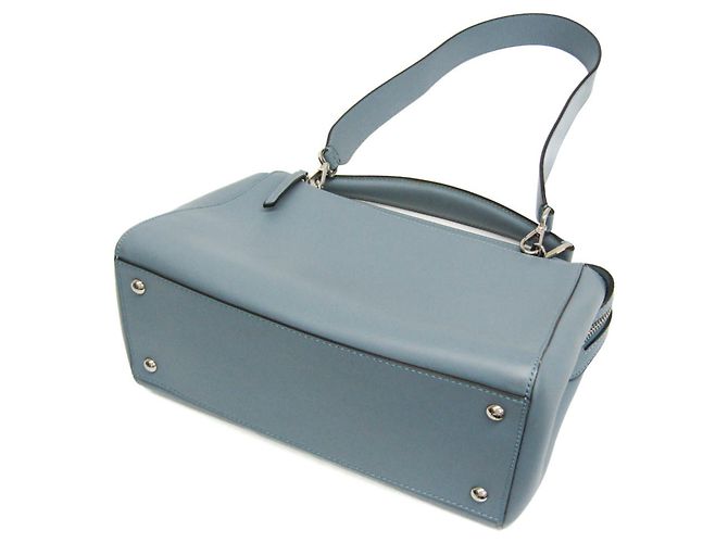 Borsa in pelle da donna Fendi Dotcom 8BN293 Blu chiaro - vista 3