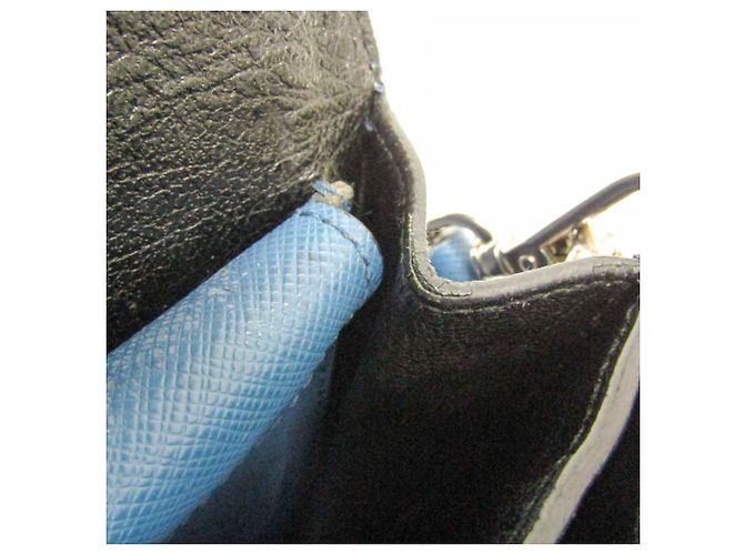 Borsa a spalla in pelle Saffiano da donna di Prada Blu Blu navy - vista 16