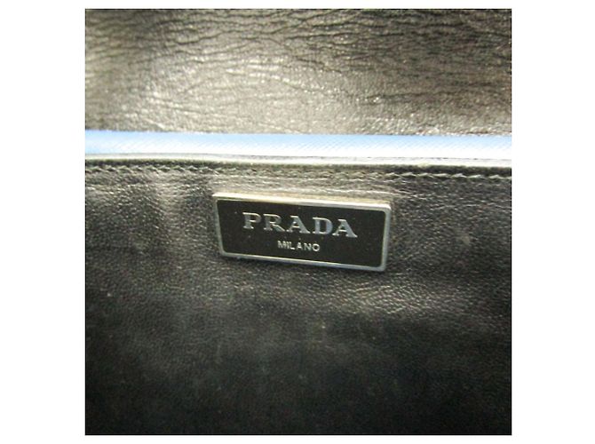 Borsa a spalla in pelle Saffiano da donna di Prada Blu Blu navy - vista 18