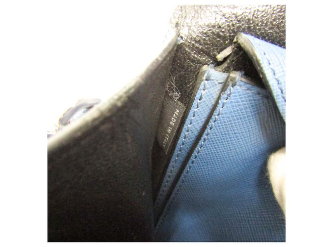 Borsa a spalla in pelle Saffiano da donna di Prada Blu Blu navy - vista 19