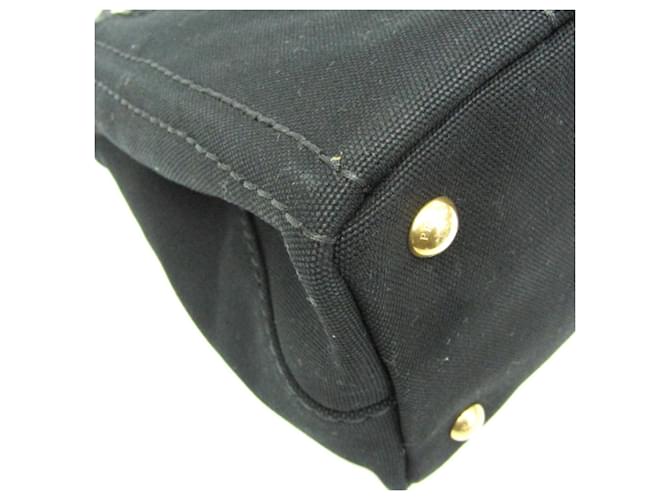 Borsa in denim da donna Prada Canapa Nero Bianco - vista 5