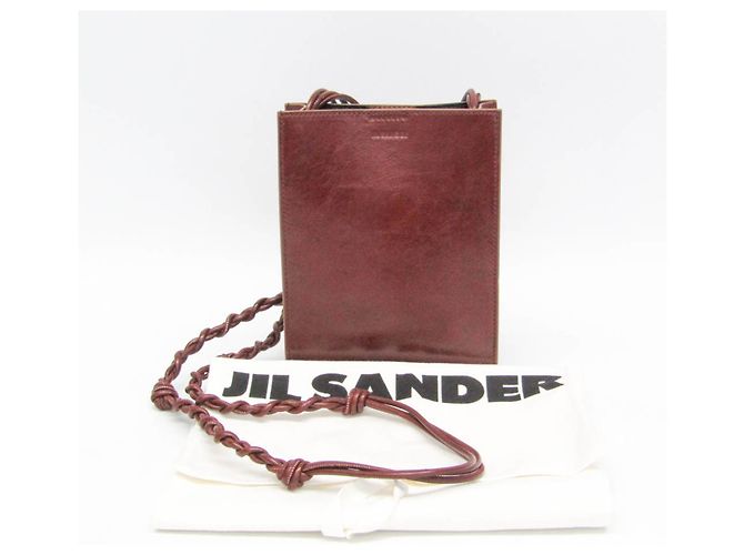 Bolso/Clutch de Cuero TANGLE SM de Jil Sander Castaño - vista 2