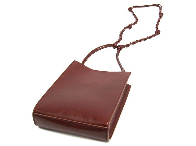 Bolso/Clutch de Cuero TANGLE SM de Jil Sander Castaño - vista 3