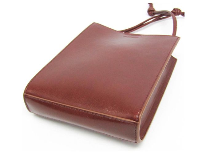 Bolso/Clutch de Cuero TANGLE SM de Jil Sander Castaño - vista 6