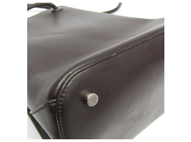 Borsa a tracolla con cordino Jil Sander in marrone scuro - vista 4