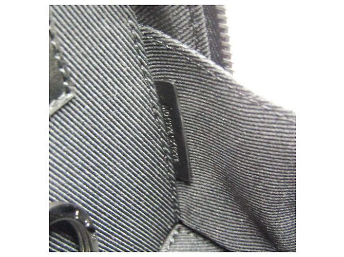 Charm de bolso de cuero Louis Vuitton Negro Plata - vista 11