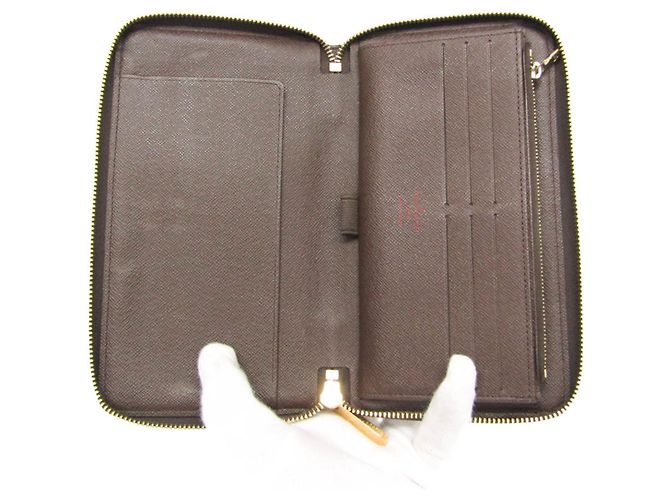 Billetera Louis Vuitton Damier Zippy Organizer N60003 Damier ebene - vista 3