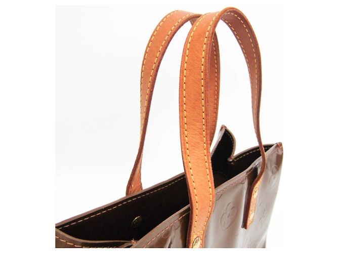Borsa Louis Vuitton Monogram Vernis Reade PM Bronzo - vista 10