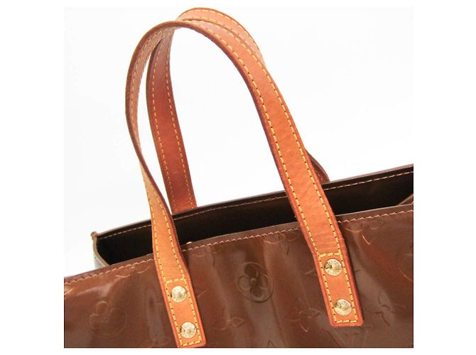 Borsa Louis Vuitton Monogram Vernis Reade PM Bronzo - vista 11
