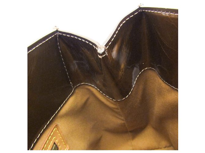 Borsa Louis Vuitton Monogram Vernis Reade PM Bronzo - vista 13