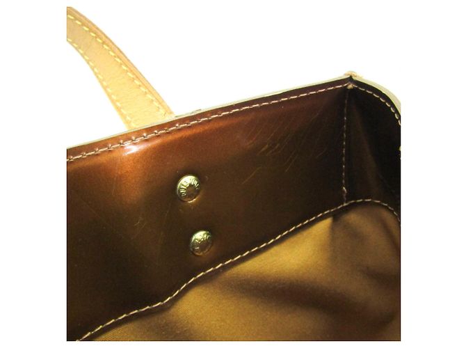 Borsa Louis Vuitton Monogram Vernis Reade PM Bronzo - vista 14