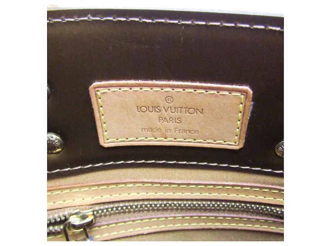 Borsa Louis Vuitton Monogram Vernis Reade PM Bronzo - vista 15