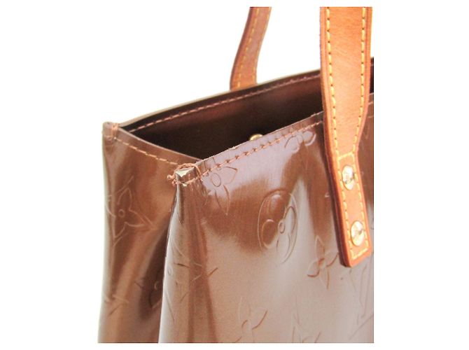 Borsa Louis Vuitton Monogram Vernis Reade PM Bronzo - vista 8