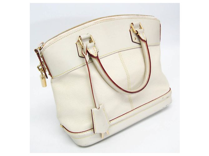Louis Vuitton Suhali Lockit PM Handtasche Weiß - Ansicht 8