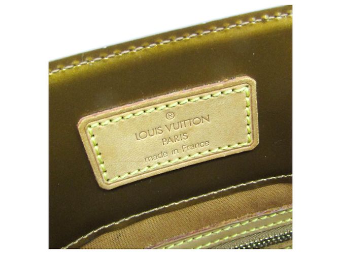 Borsa Louis Vuitton Monogram Vernis Reade MM Bronzo - vista 16