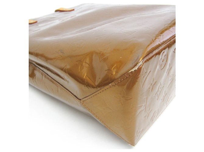 Borsa Louis Vuitton Monogram Vernis Reade MM Bronzo - vista 6