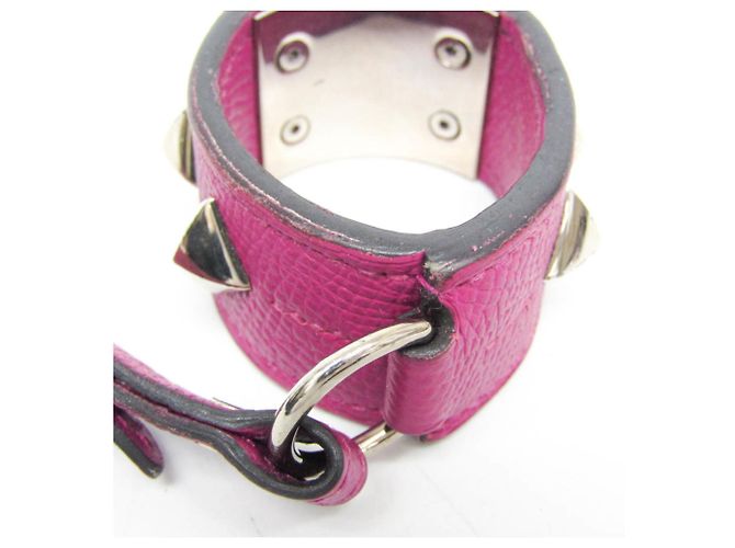 Ring Portachiavi Collier De Chien di Hermès in pelle viola Porpora - vista 3